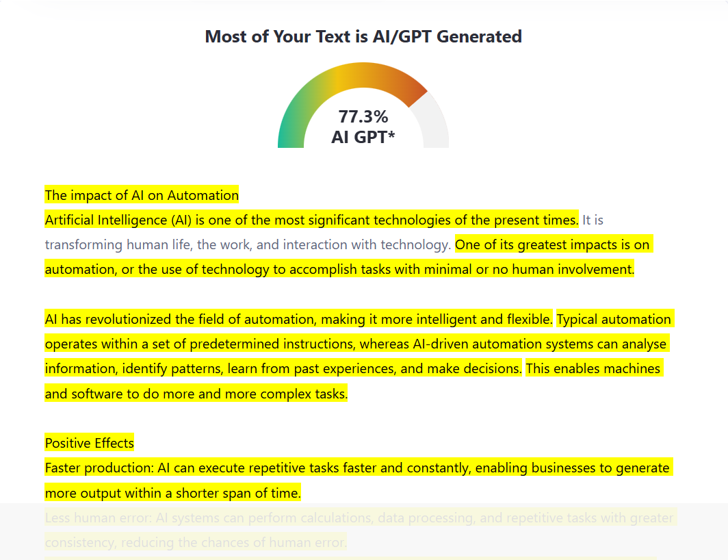 AI Humanized Analysis