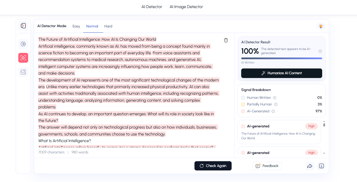 Content AI Detection