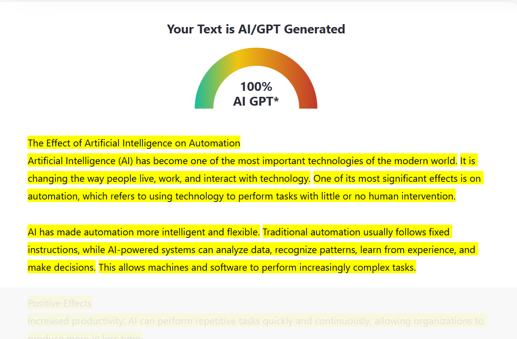 GPT AI Analysis